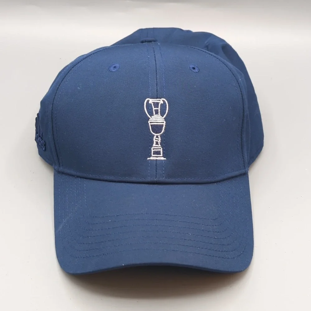 Adidas Golf Performance 6 Panel Hat Trophy Cup Logo Snapback OSFM Cap Navy Blue